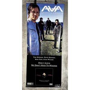 Angles & Airwaves DeLonge VINTAGE VINYL BANNER 2 sided 41x18 Poster Whisper